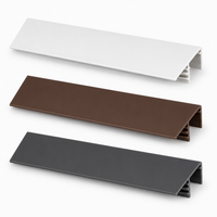 Polycarbonate sheet side flashing available in White, Brown and Anthracite Grey for finishing the edge of polycarbonate roofing sheets.