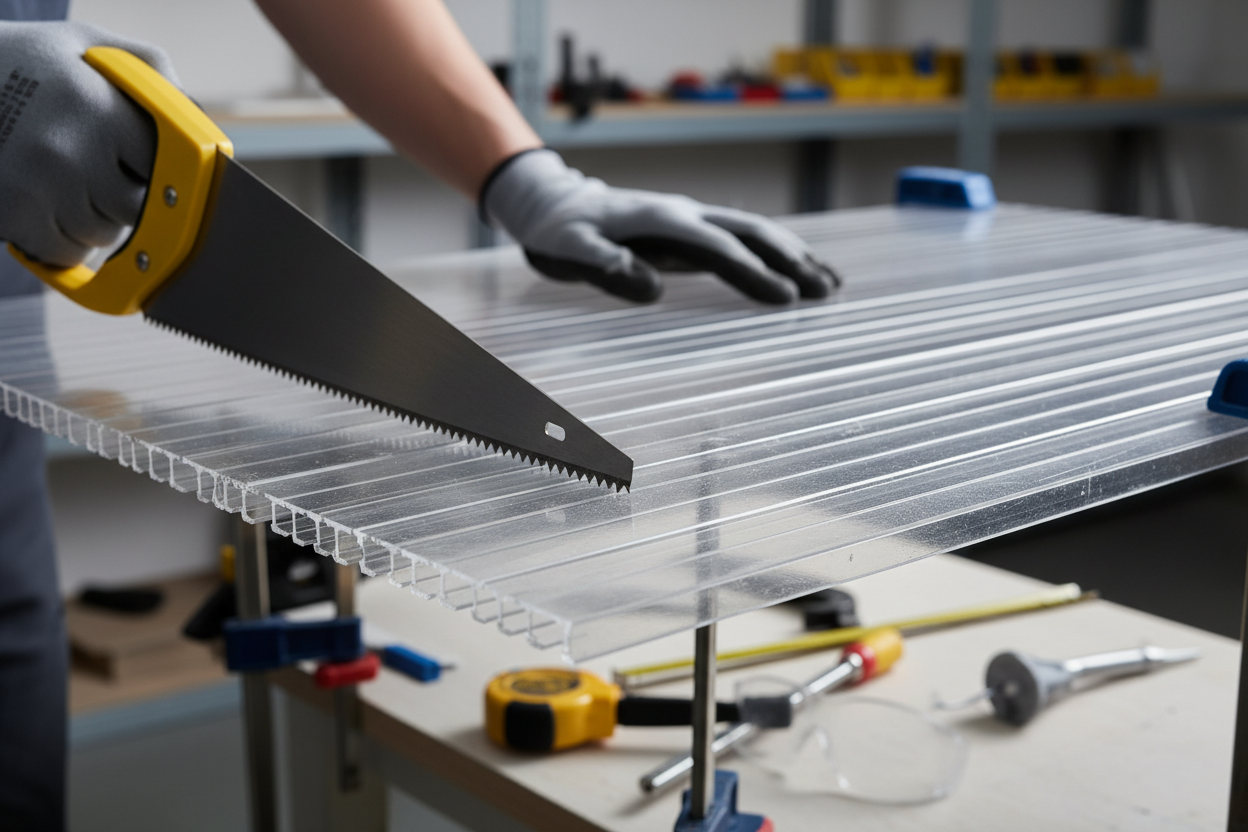How to Cut Polycarbonate Roofing Sheets (Without Cracking or Melting)