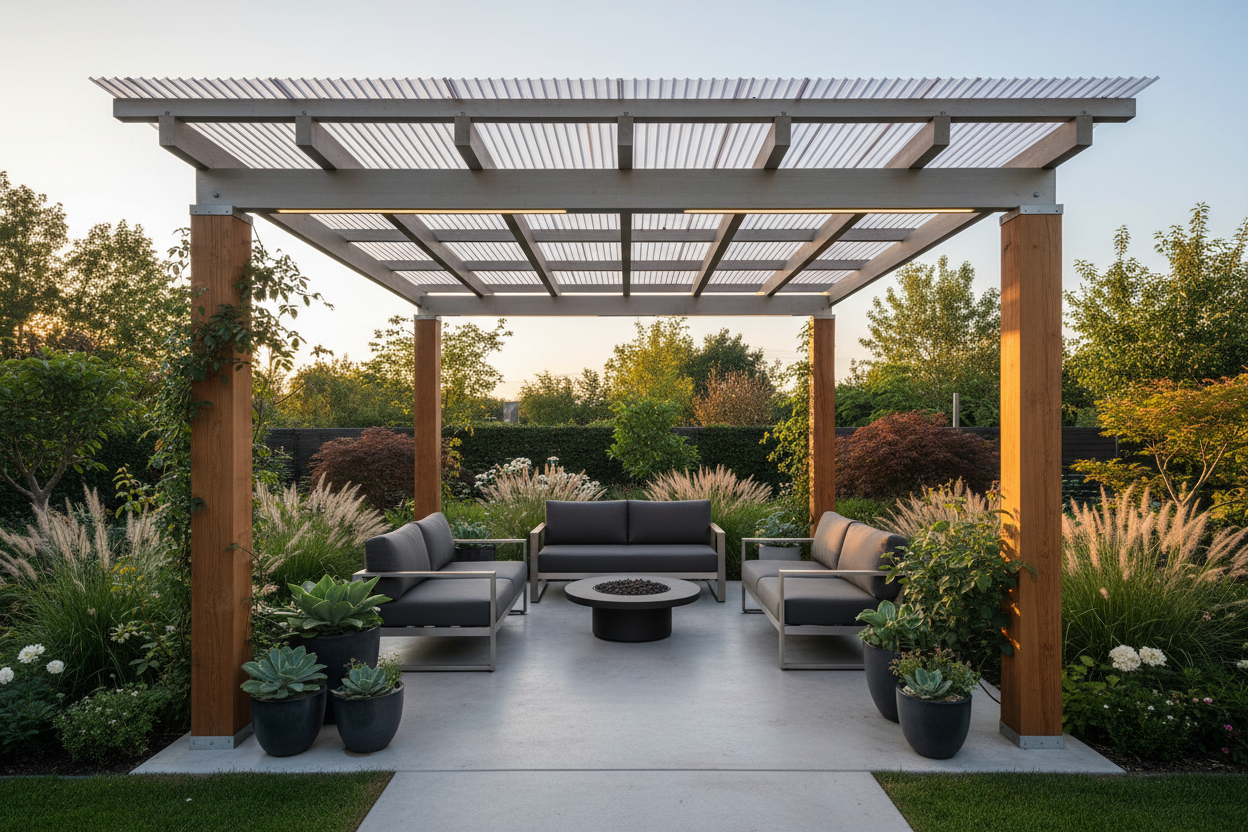 How to Build a Pergola for Polycarbonate Roofing (Step-by-Step DIY Guide)