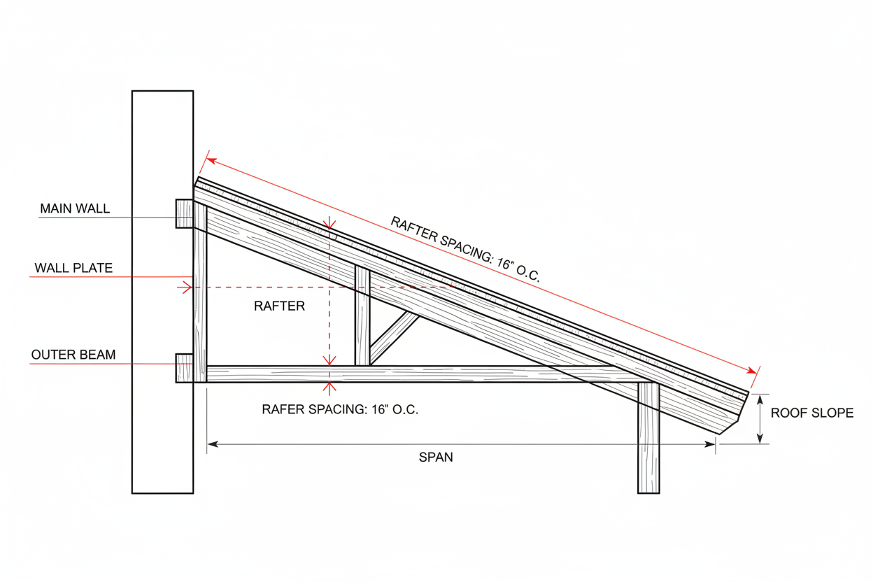 Rafter Spacing Guide for Polycarbonate Roofing (Complete UK Guide)