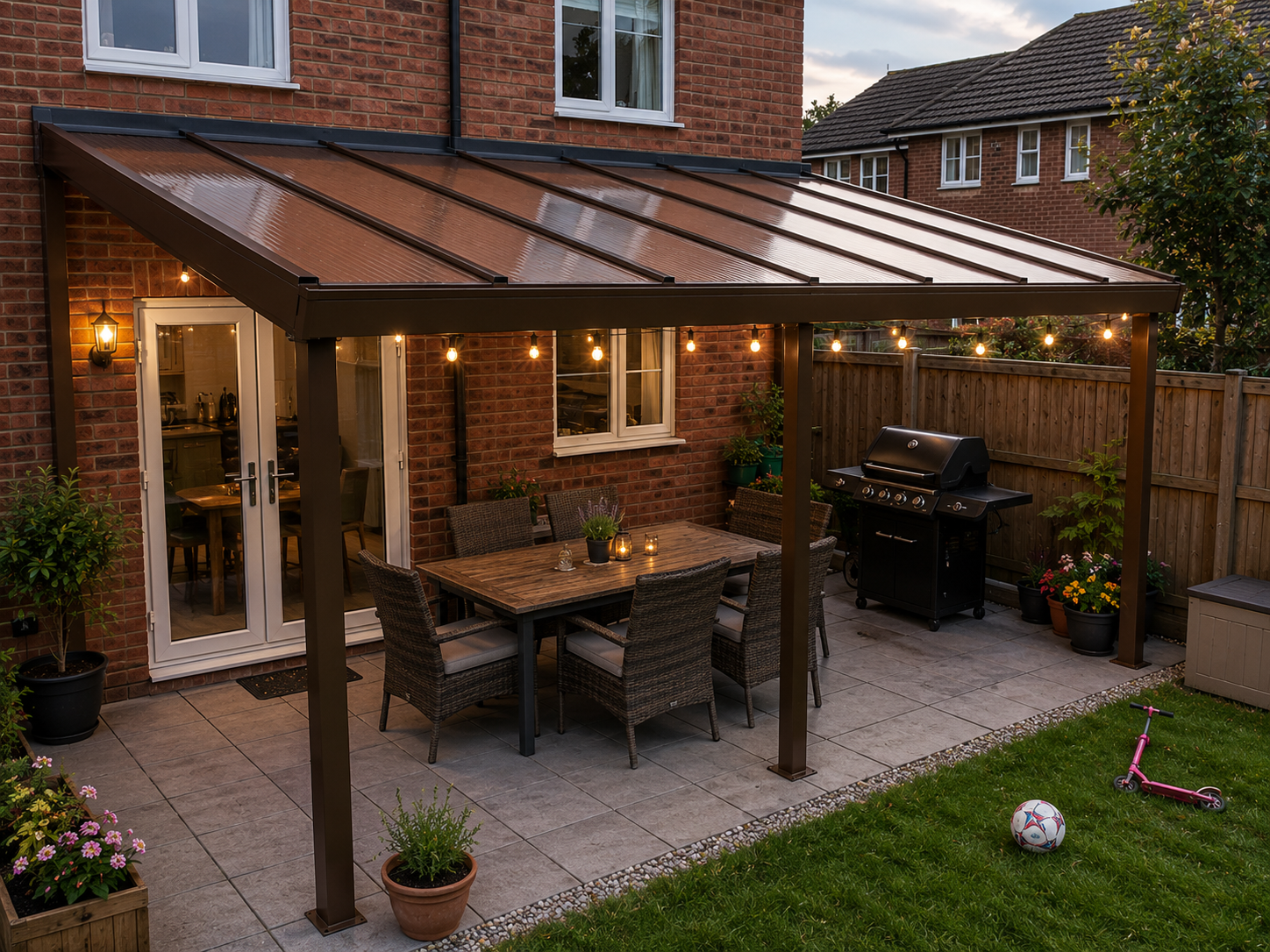 PolycarbonateX 16mm Bronze Multiwall Polycarbonate Roofing Sheet