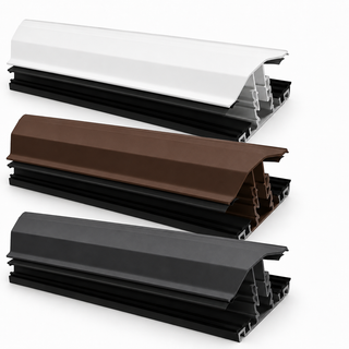 Polycarbonate glazing bars available in White, Brown and Anthracite Grey for multiwall polycarbonate roofing sheets.